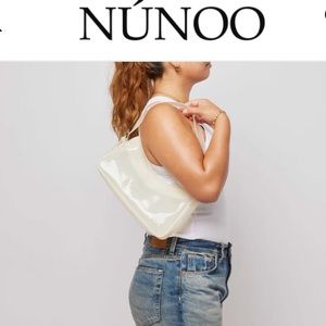 Final Sale! Núnoo Jennifer Moon White clear  plastic trendy shoulder bag NWT 🤍